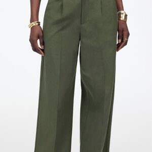 Elegant Olive Green Women's Pants